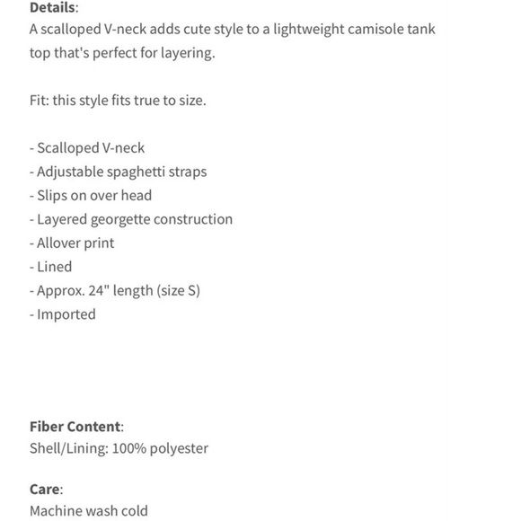 Socialite Scalloped Tank Top - Picture 3 of 3